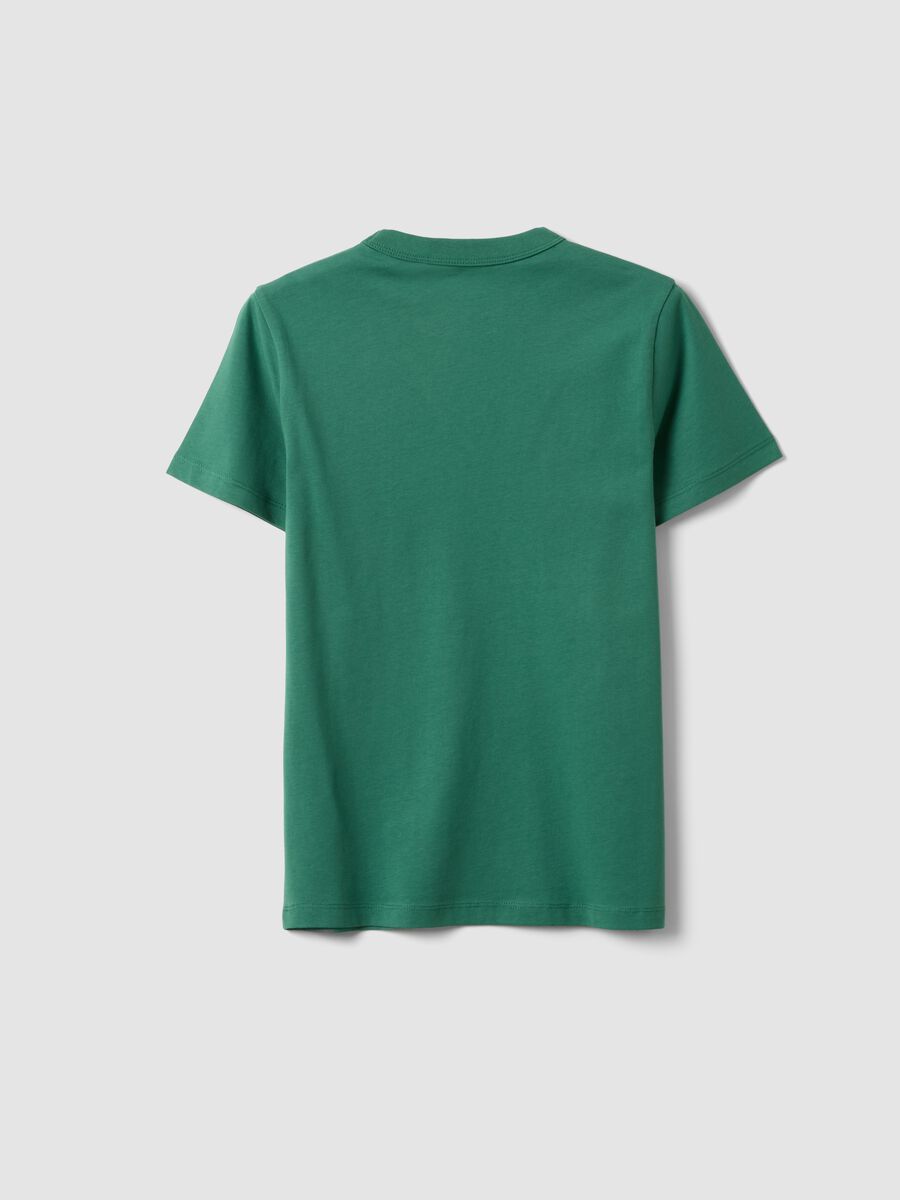 Boys&rsquo; green pure cotton regular-fit T-shirt_4