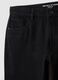 Black cotton blend trousers in regular fit_5