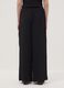 Pantaloni neri wide leg con vita elasticizzata_2