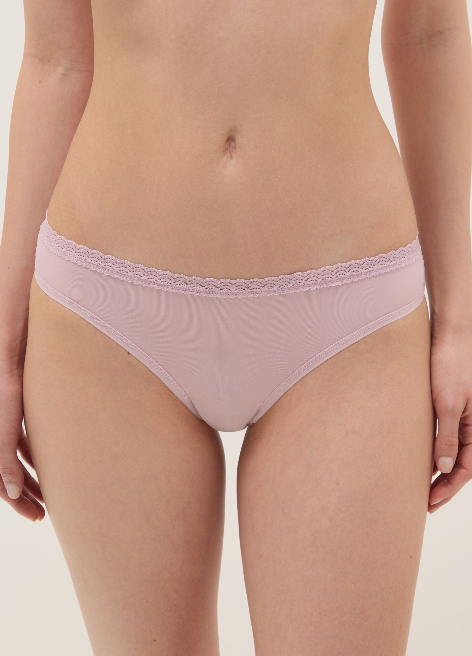 Regular Fit Pink Briefs