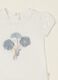 White baby girl bodysuit with floral details in stretch cotton_1