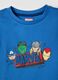 Boys&rsquo; blue Marvel pure cotton short pyjamas with prints_2