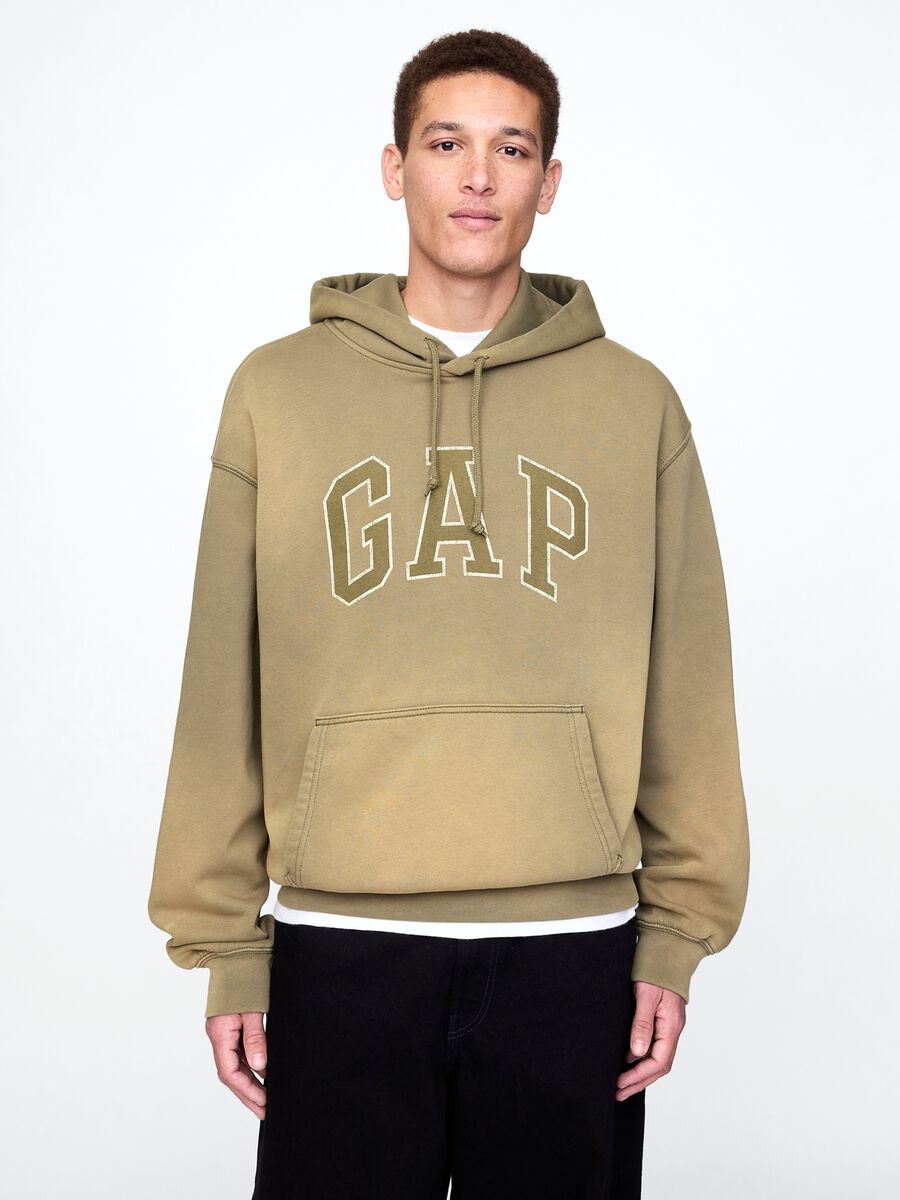 Brown Hooded Sweatshirt Gap_0