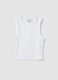 White cropped stretch-cotton tank top_4