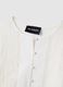 White pure viscose shirt regular fit with lace details_5