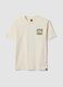 White pure cotton short-sleeve T-shirt, relaxed fit, with print_4