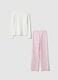 Girl's multicolour striped pyjamas in pure cotton regular fit_1