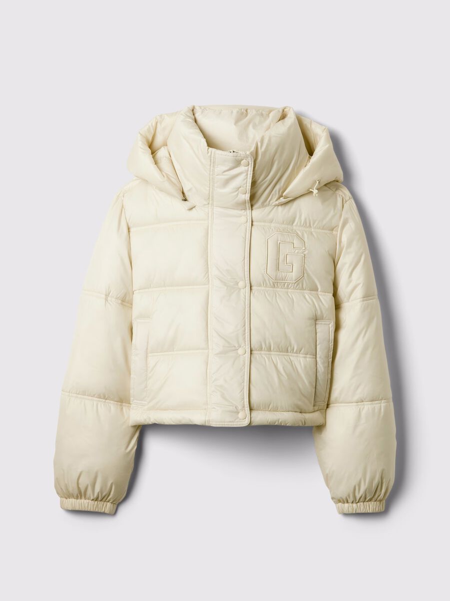 Short quilted down jacket with hood_4