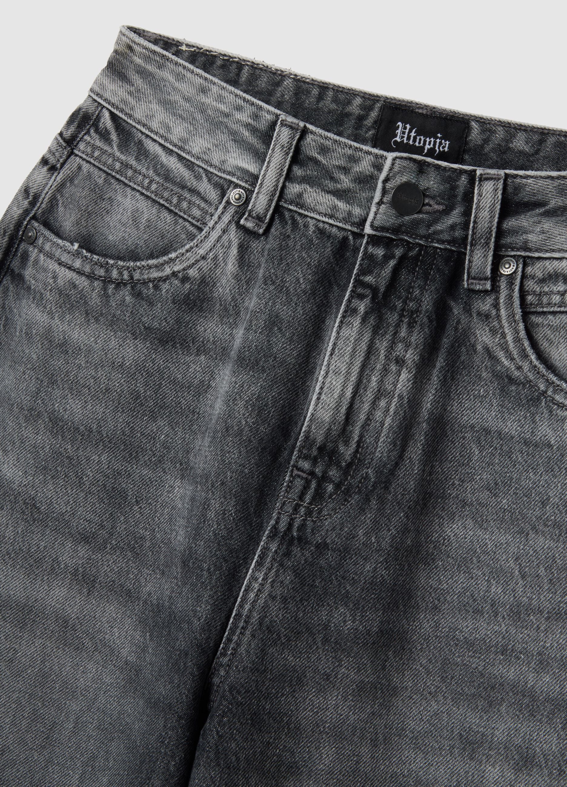 Relaxed Denim Acid Black