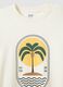 White pure cotton t-shirt regular fit with print_5