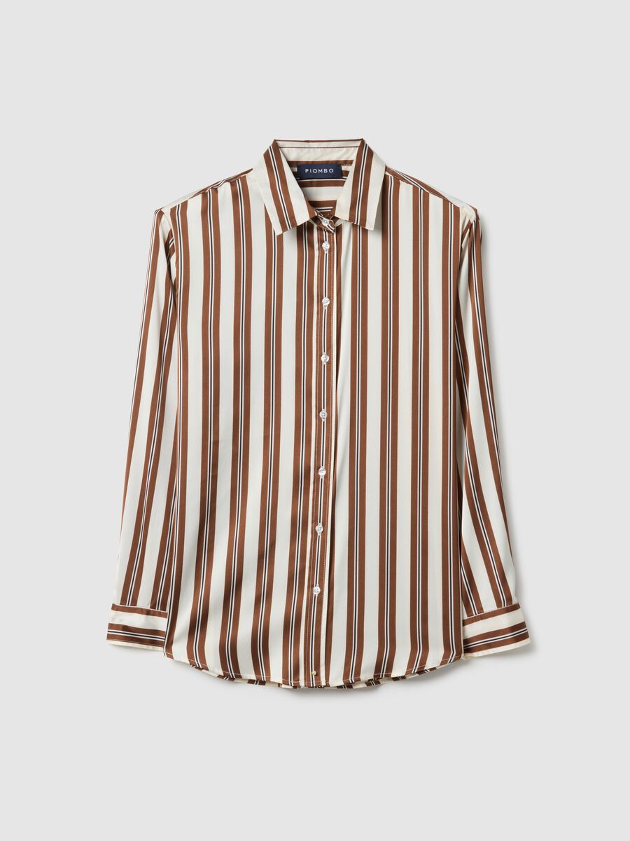 Multicolor Striped Long-sleeve Regular Fit Shirt_4