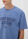 Blue pure cotton Peanuts print T-shirt, relaxed fit_2