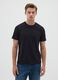 Black cotton regular fit T-shirt_0