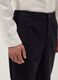 Black pure cotton carrot-fit chino trousers_3