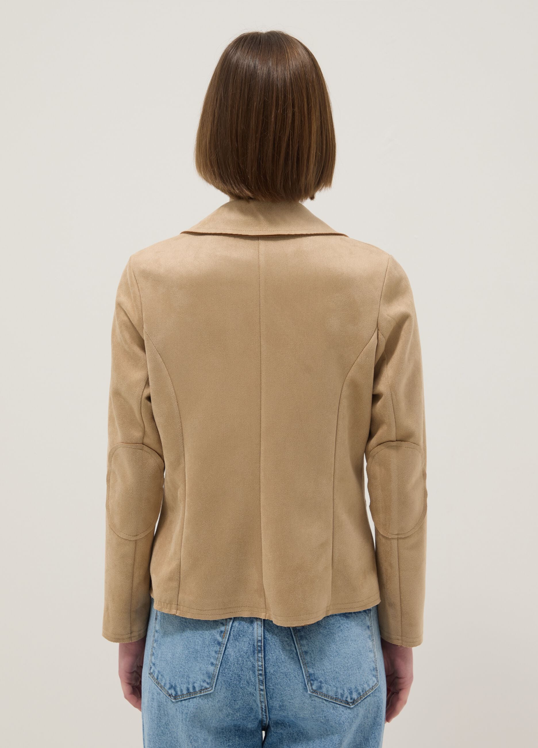 Beige Lightweight Regular Fit Jacket with Pockets