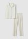 White check pyjamas in pure cotton regular fit_4