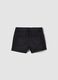 Girls&rsquo; black denim shorts in stretch cotton blend, slim fit_4