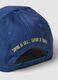 Blue Pure Cotton Baseball Cap with Margarita Embroidery_2