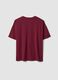 Red crew-neck T-shirt in stretch cotton-modal blend, regular fit_1