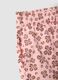 Pink pure cotton shorts with floral print_3
