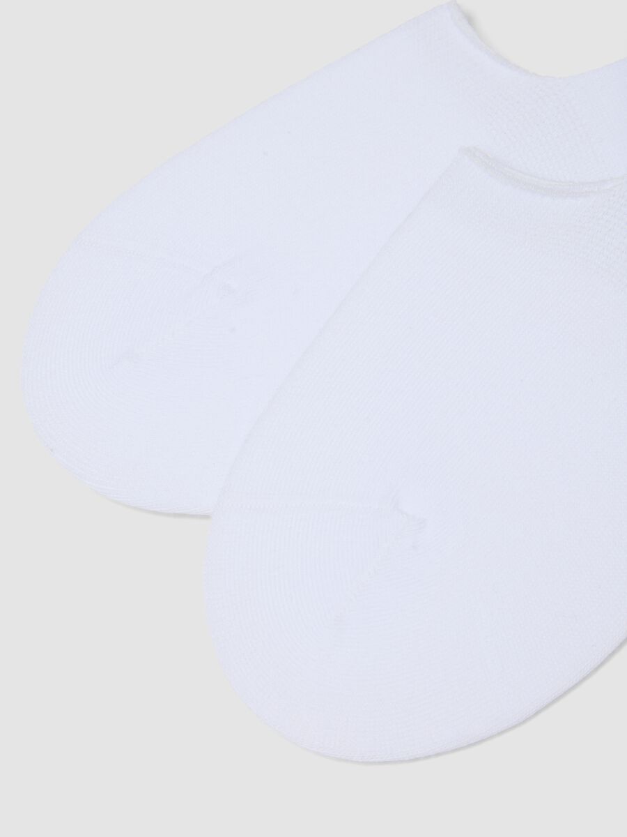 Tripack di calzini invisibili bianchi in cotone organico elasticizzato_2