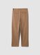 Brown stretch-cotton chino trousers, straight fit_6