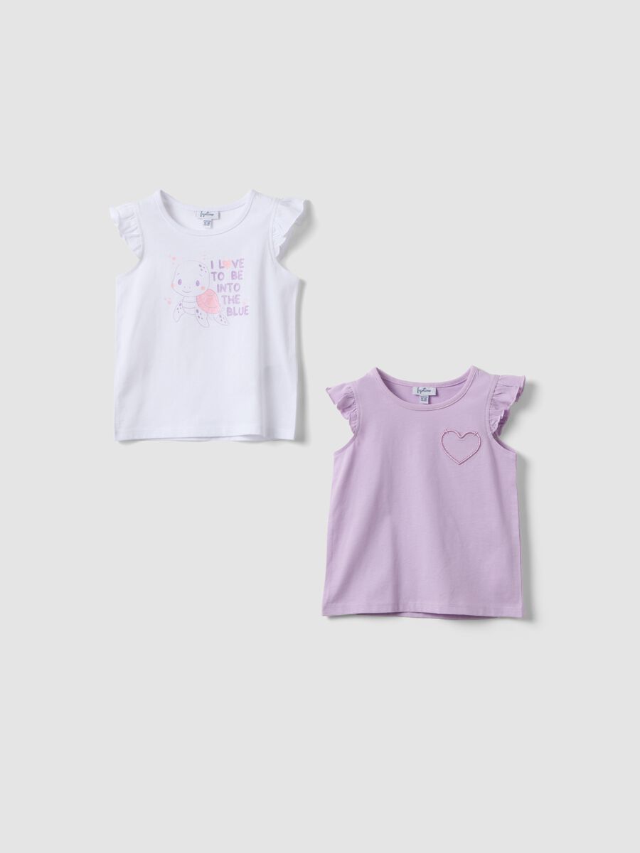2-pack of pink pure cotton tank tops with ruffles_0