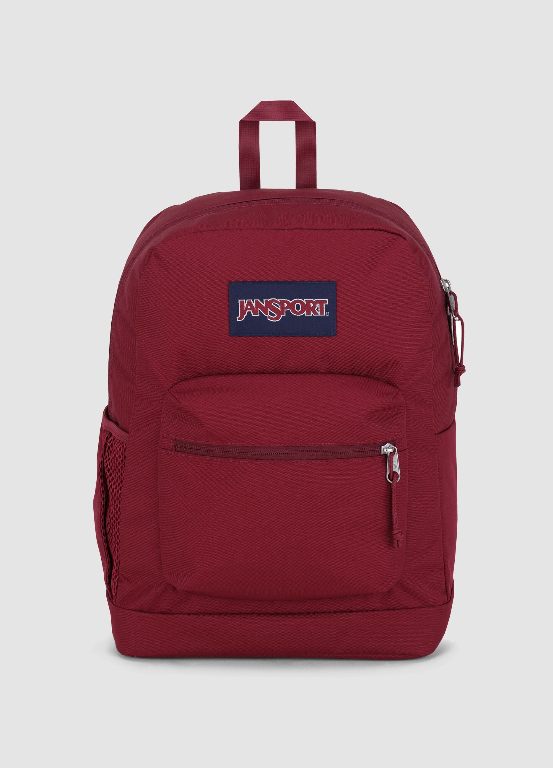 Red backpack with front pocket