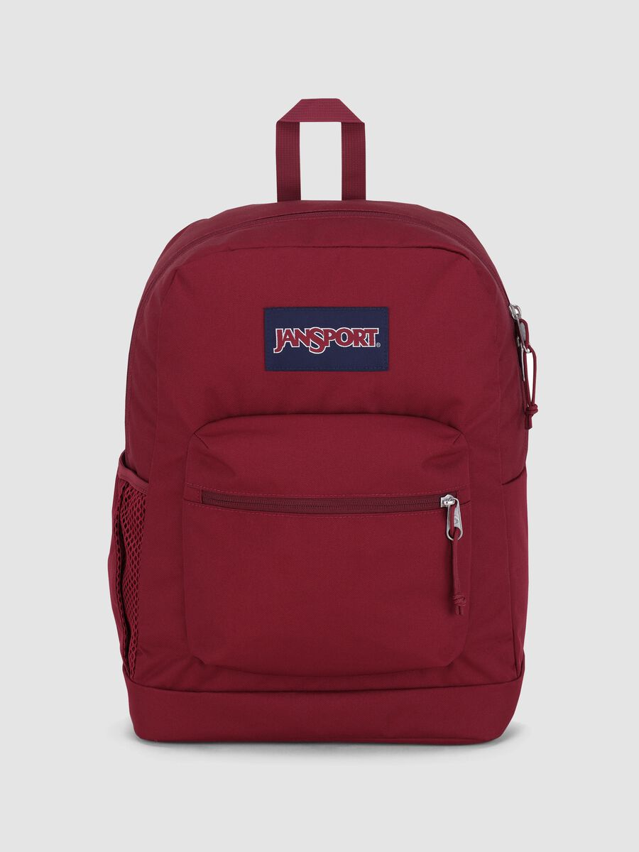 Red backpack with front pocket_0