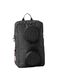 Black backpack with round front pockets_0