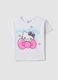 White short-sleeve stretch cotton T-shirt_0