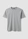 Grey slim-fit T-shirt in pure mercerised cotton_4