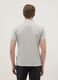 Grey short sleeve polo shirt in pure cotton_3