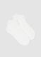 White short cotton socks with frills for girls_0