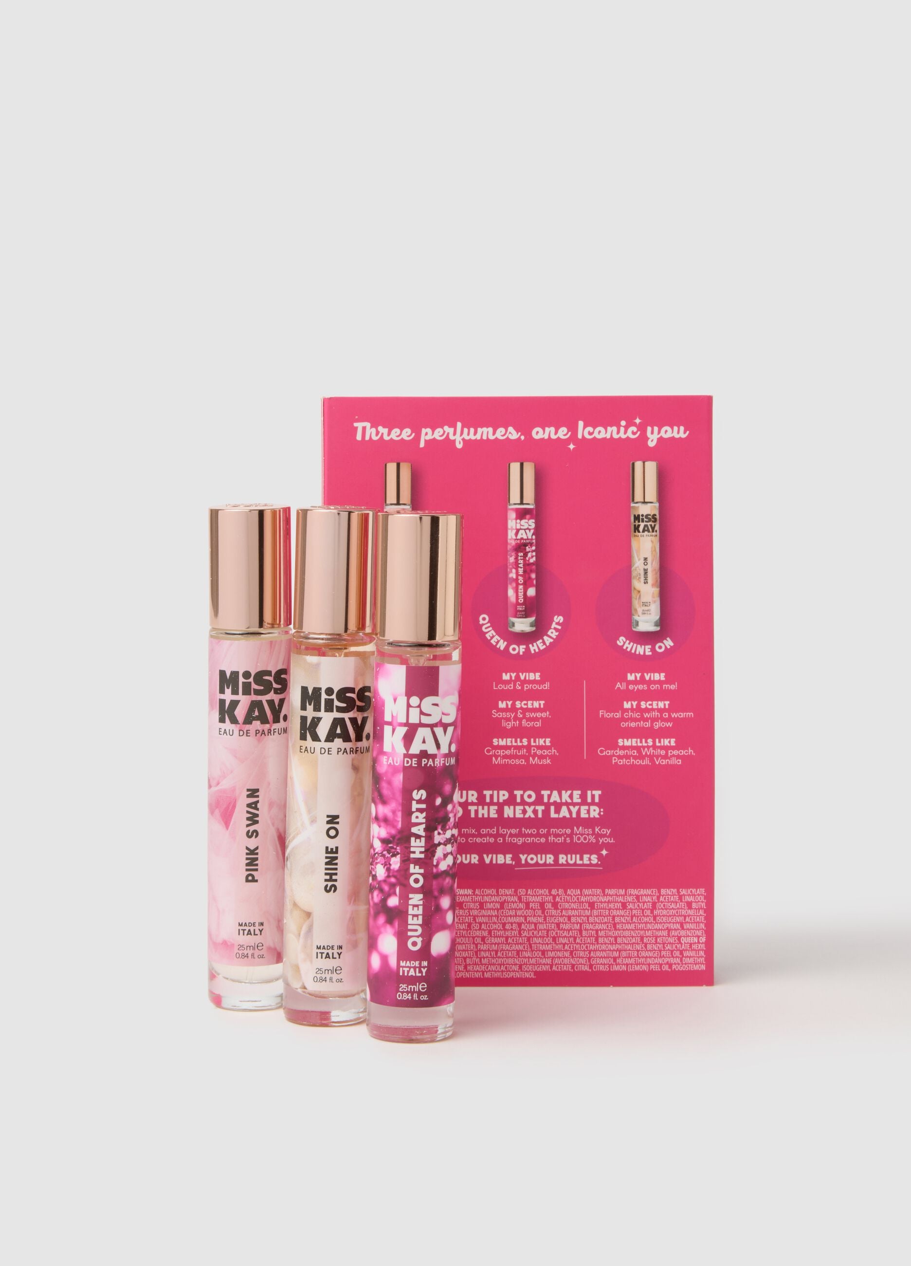 Miss Kay Fragrance Trio: Pink Swan, Shine On, Queen of Hearts