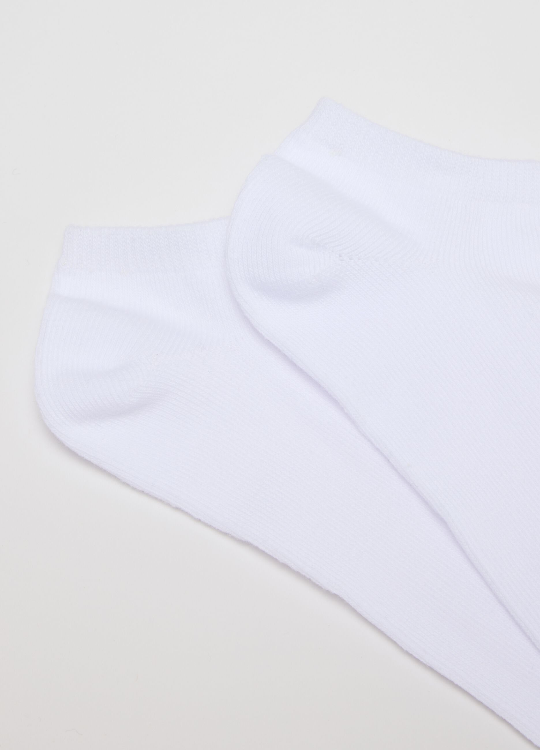 Multipack of Short White Cotton Blend Sports Socks