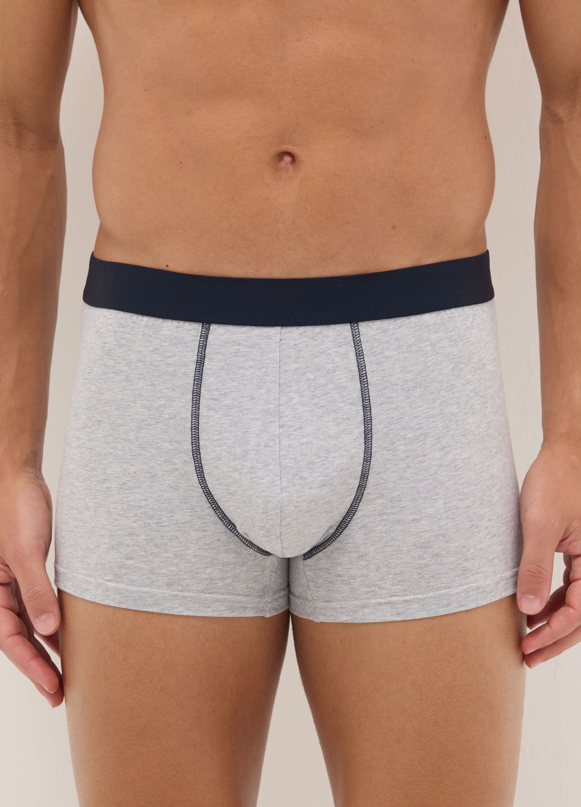 Multipack of multicolour cotton stretch regular fit boxers