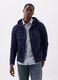 Full-zip fleece sweatshirt with logo embroidery_0