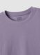 Purple crew-neck T-shirt in pure organic cotton, regular fit_1