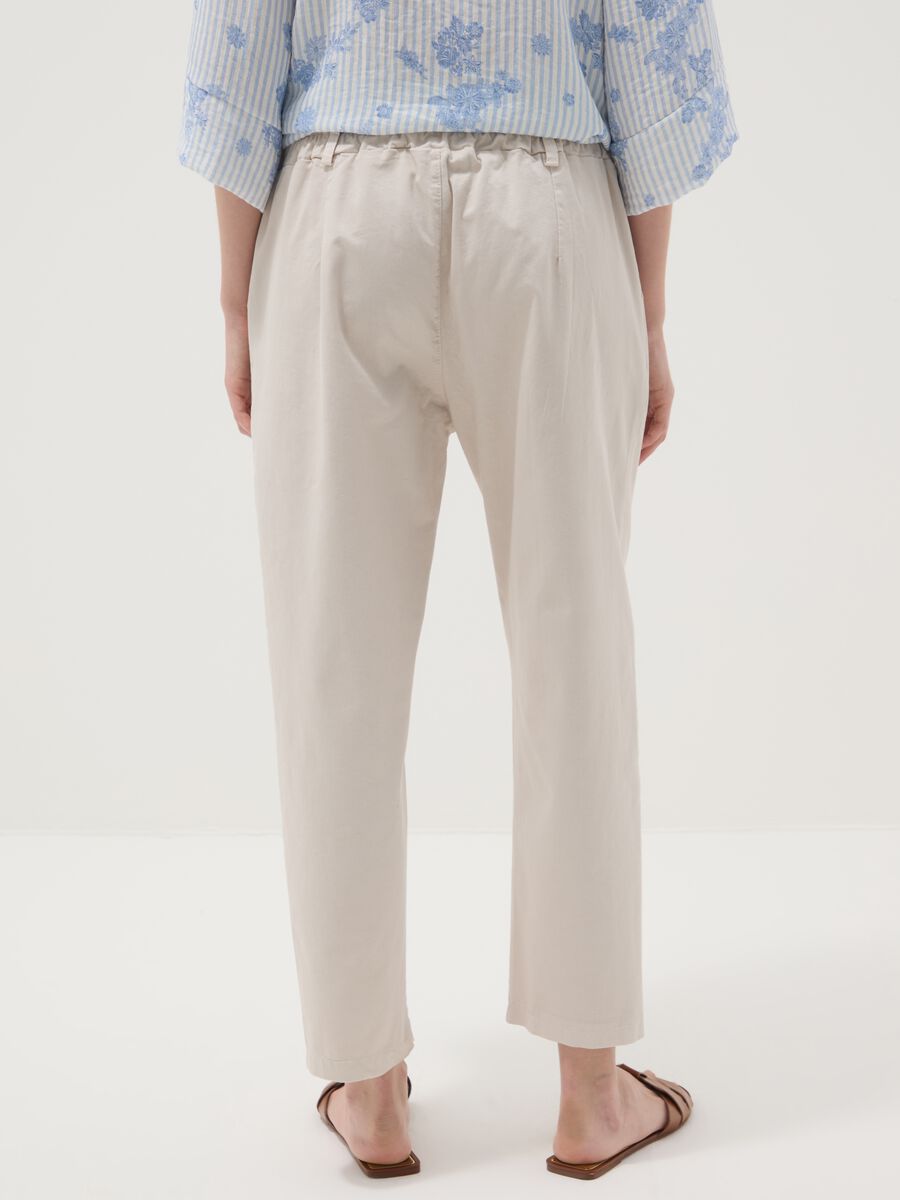 Beige stretch-cotton trousers_3