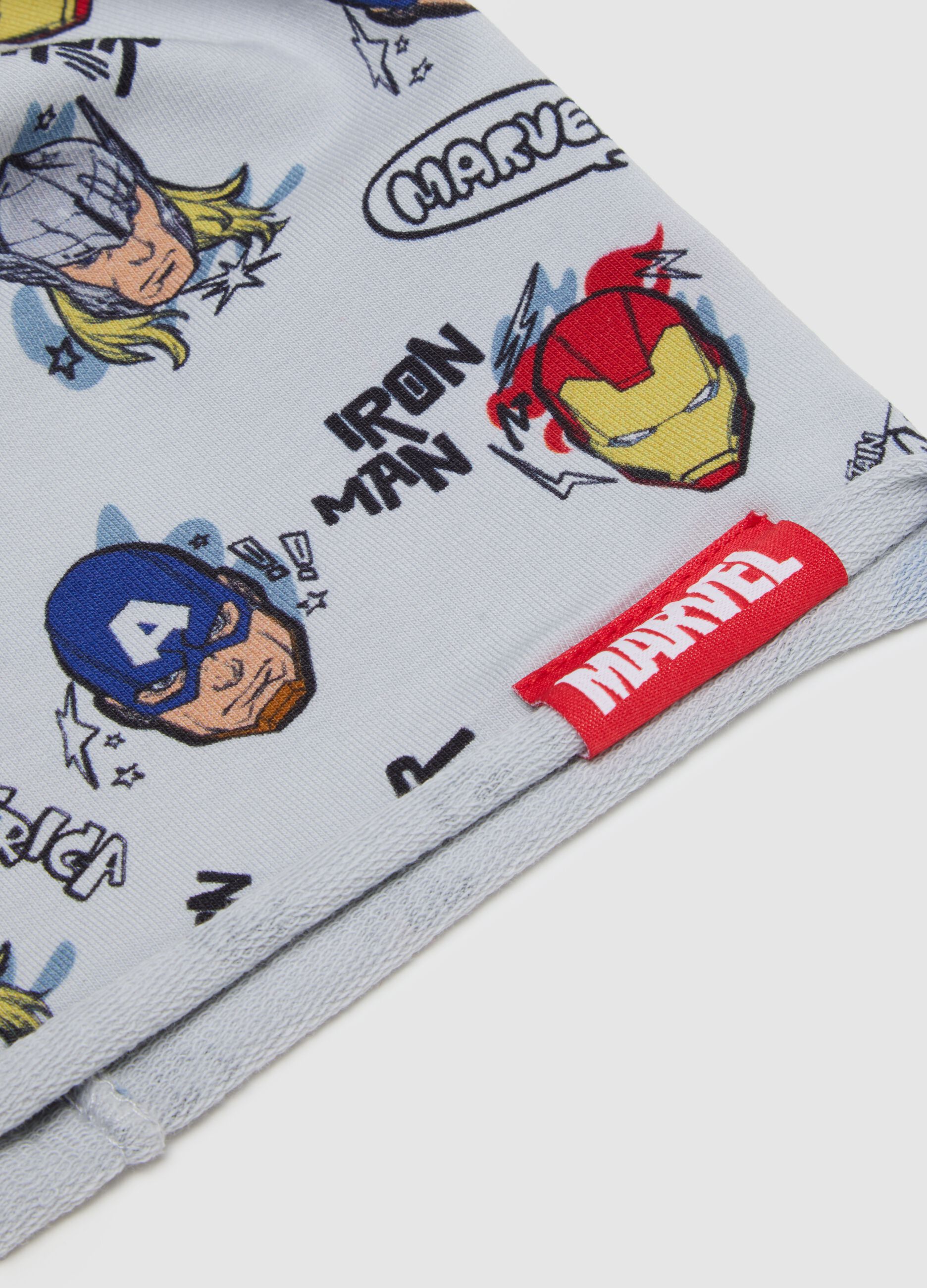 Multicoloured Stretch Cotton Kid's Beanie with Prints