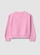 Pink cotton-blend sweatshirt with Lilo & Stitch front print for girls_1