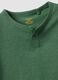 Canottiera verde in puro cotone con bottoni regular fit_2