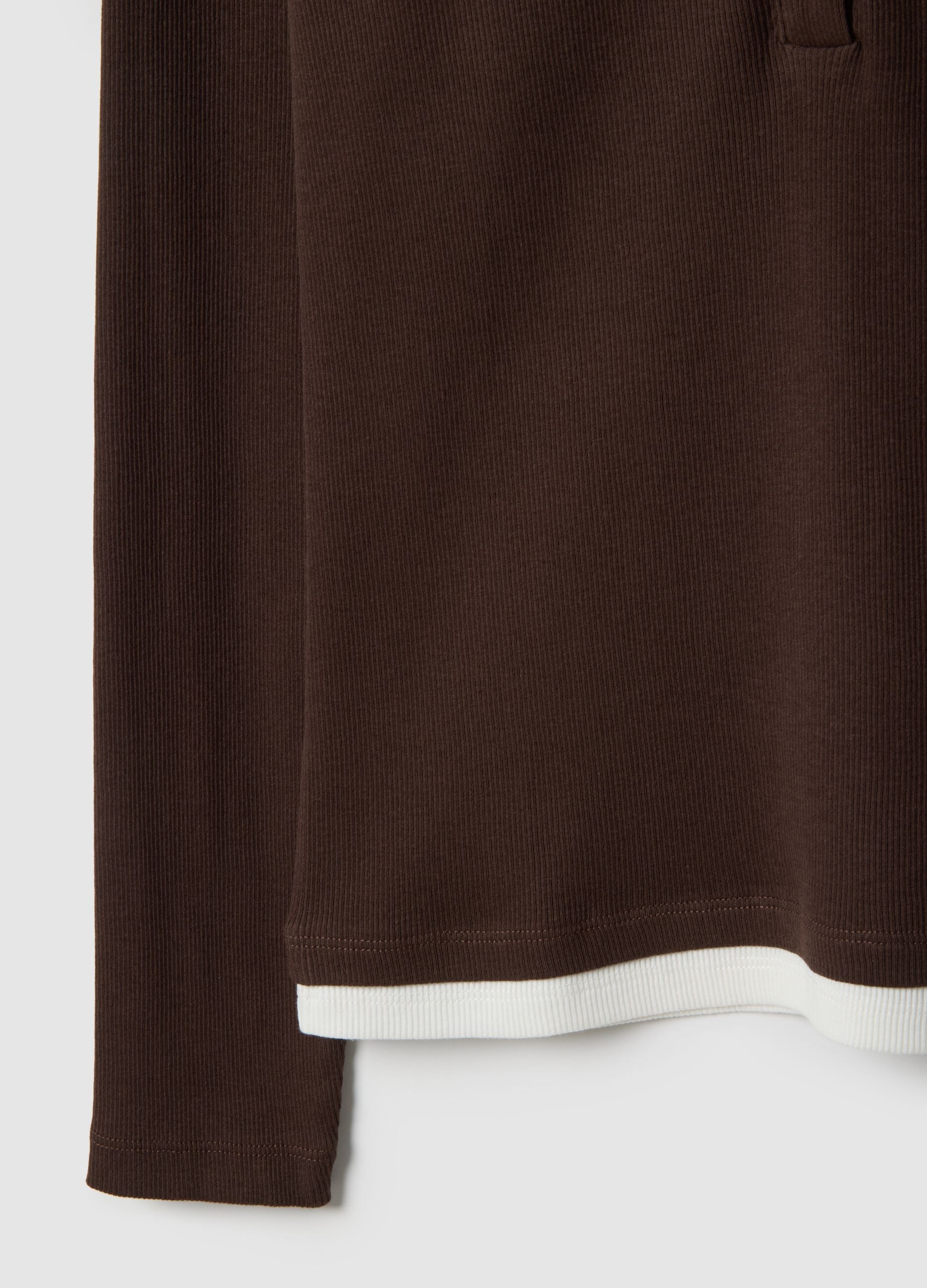 Multicolour long-sleeved pure cotton regular fit sweater