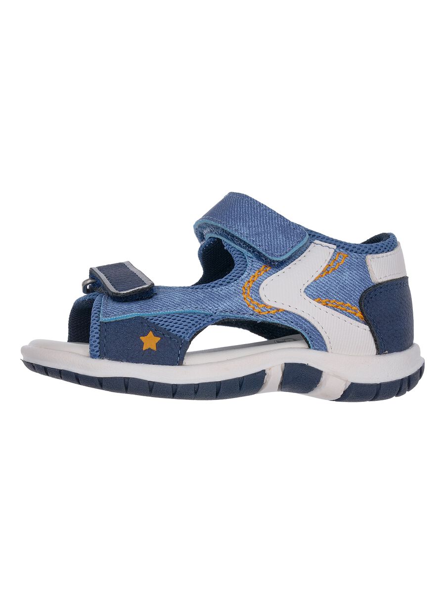 Multicolour sandals with hook-and-loop closure for children_0