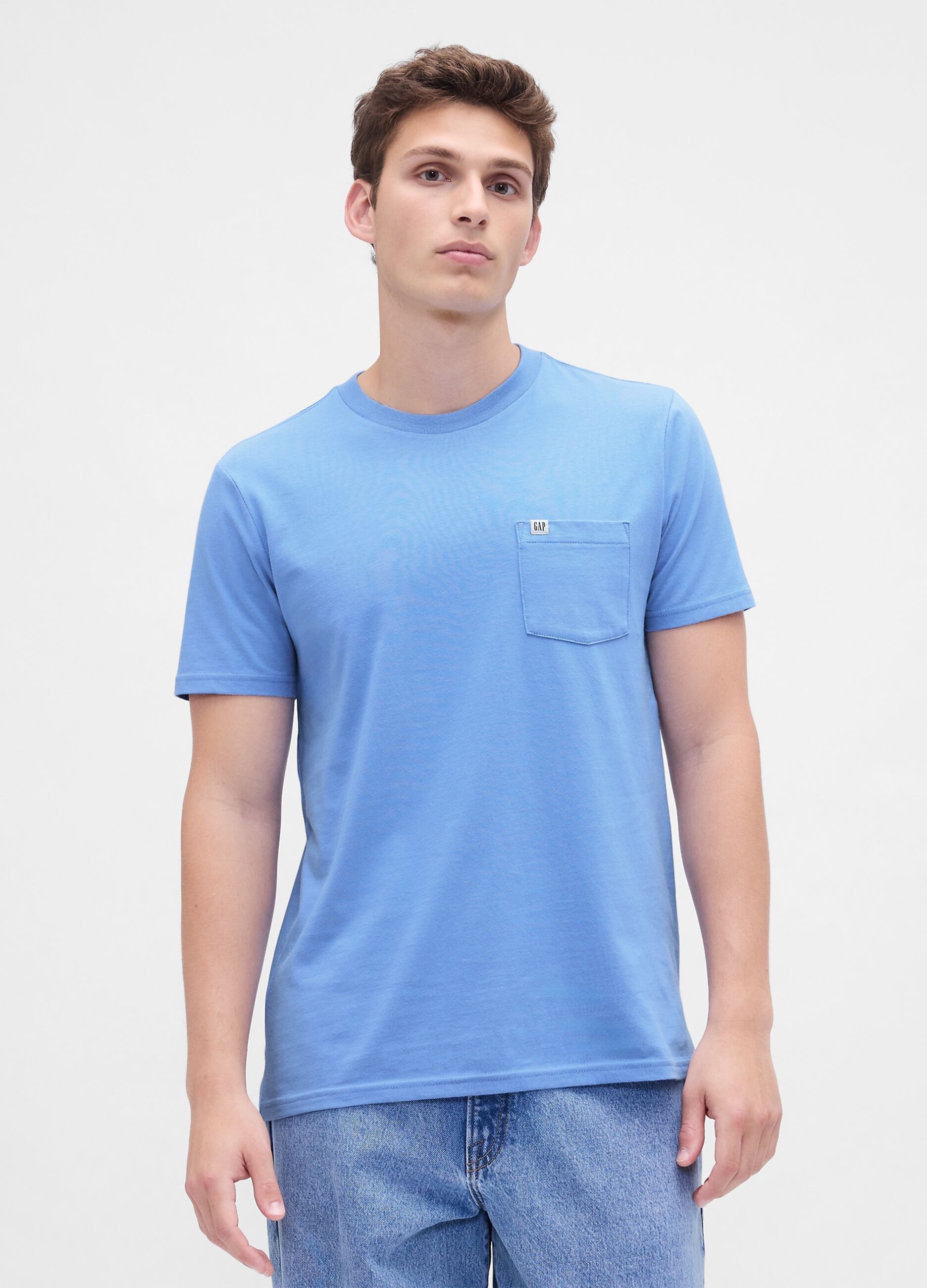 Blue Cotton T-shirt