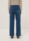 Wide-leg trousers in blue stretch cotton denim blend_2