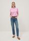Pink pure cotton regular-fit T-shirt_1