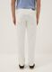 White stretch cotton slim fit jeans with five pockets_2