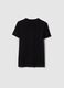 Boy's black pure cotton regular fit T-shirt with print_4